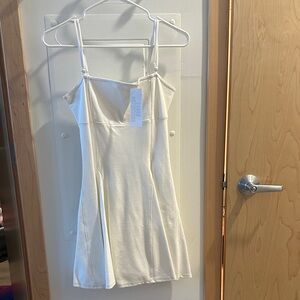 Off-White Spaghetti Strap Dress -UO